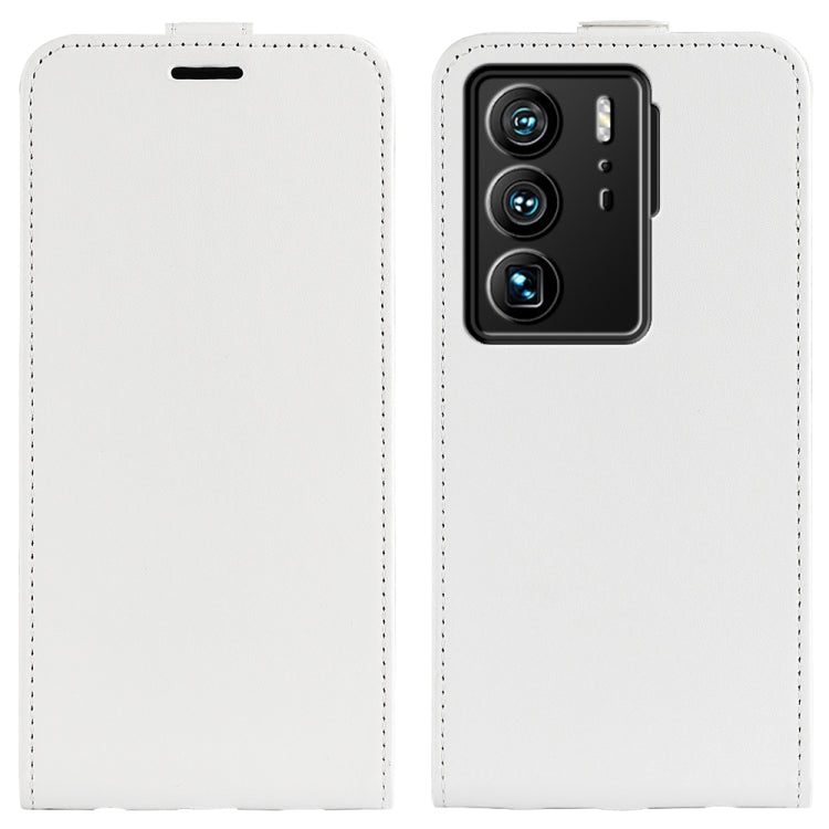 Per ZTE Axon 40 Ultra R64 Custodia in pelle con vibrazione verticale Texture, For ZTE Axon 40 Ultra