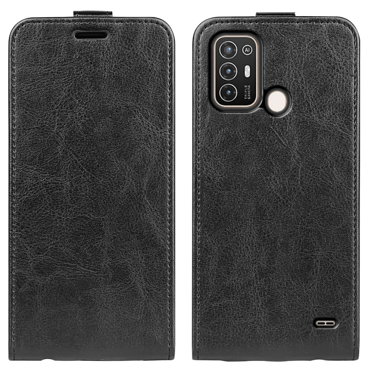 Per ZTE Blade A52 R64 Custodia per telefono in pelle con vibrazione verticale Texture, For ZTE Blade A52