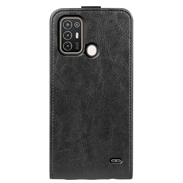 Per ZTE Blade A52 R64 Custodia per telefono in pelle con vibrazione verticale Texture, For ZTE Blade A52