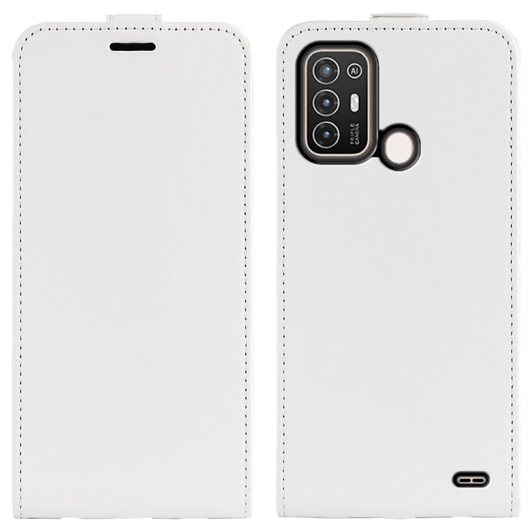 Per ZTE Blade A52 R64 Custodia per telefono in pelle con vibrazione verticale Texture, For ZTE Blade A52