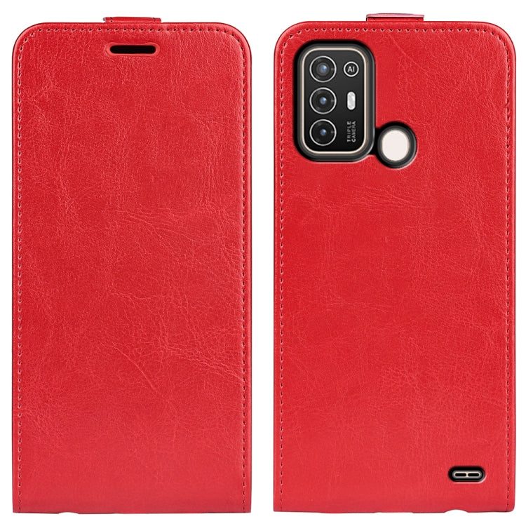 Per ZTE Blade A52 R64 Custodia per telefono in pelle con vibrazione verticale Texture, For ZTE Blade A52
