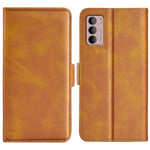 Per Motorola Moto G42 Custodia in pelle con fibbia magnetica a doppio lato, For Motorola Moto G42