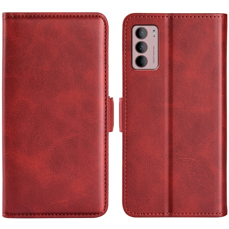 Per Motorola Moto G42 Custodia in pelle con fibbia magnetica a doppio lato, For Motorola Moto G42