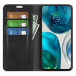 Per Motorola Moto G42 Custodia in pelle con ventosa magnetica retro-pelle, For Motorola Moto G42