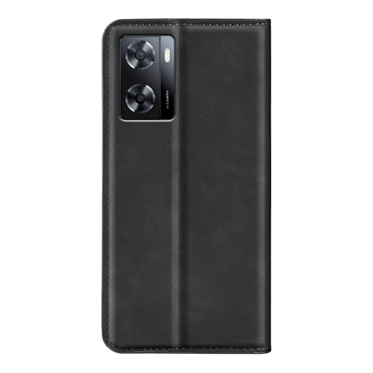 Per OPPO A57 4G Custodia per telefono in pelle con aspirazione magnetica retro-pelle, For OPPO A57 4G