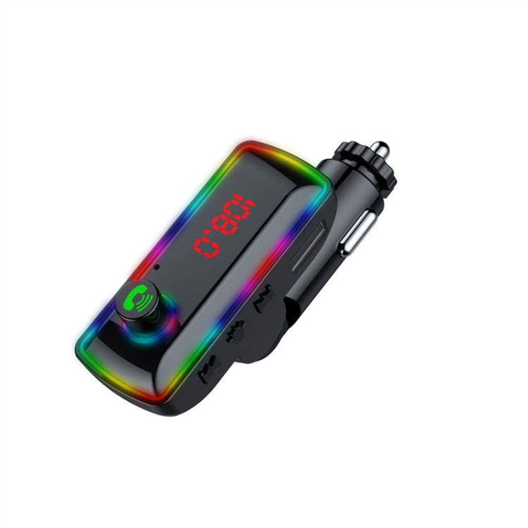 Caricabatteria da auto universale doppio USB F12 con trasmettitore Fm Lettore MP3 per auto Blue Tooth, F12
