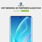 PINWUYO 9H Pellicola in vetro temperato per piegatura a caldo 3D, For Honor 70, For Honor 70 Pro / 70 Pro+