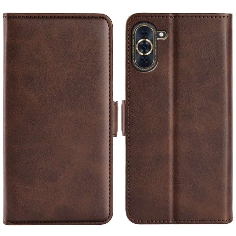 Per Huawei Nova 10 Custodia per telefono orizzontale in pelle con fibbia magnetica a doppio lato, For Huawei Nova 10
