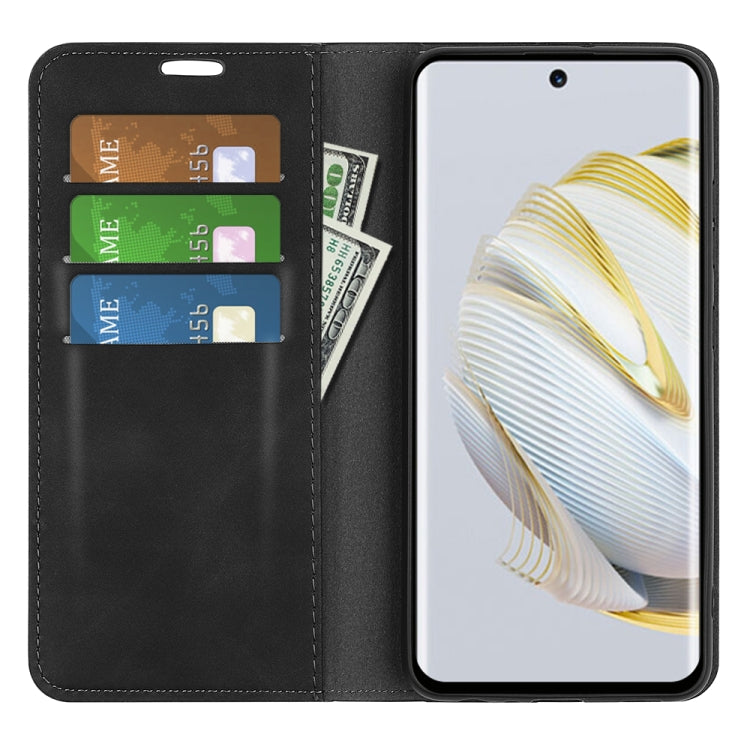 Per Huawei Nova 10 Custodia per telefono in pelle con aspirazione magnetica retro-pelle, For Huawei Nova 10