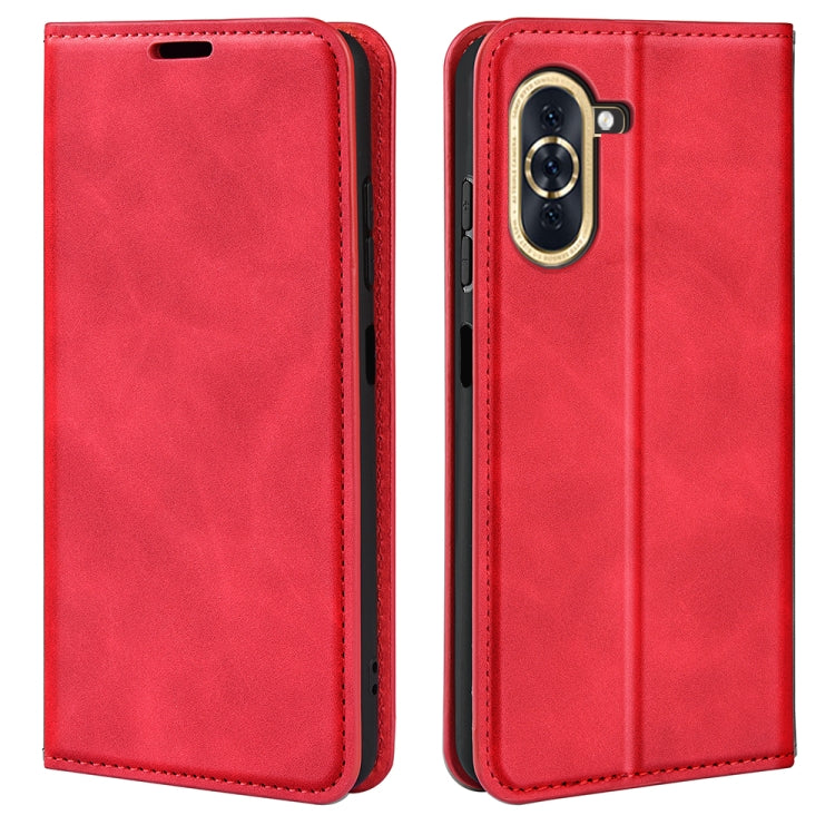 Per Huawei Nova 10 Custodia per telefono in pelle con aspirazione magnetica retro-pelle, For Huawei Nova 10