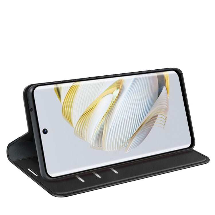 Per Huawei Nova 10 Pro Custodia in pelle con ventosa magnetica retro-skin, For Huawei Nova 10 Pro