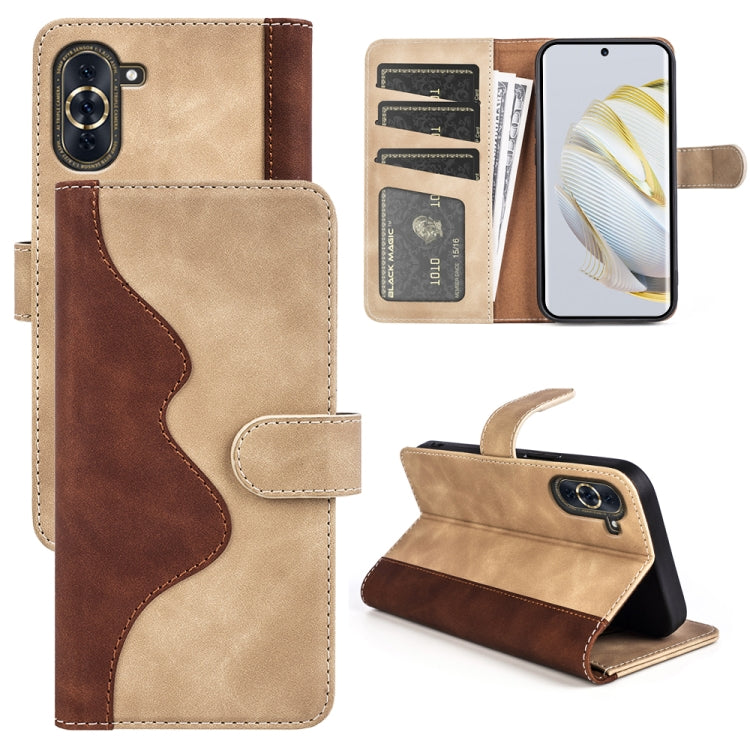 Per Huawei Nova 10 Pro Custodia per cellulare in pelle con cuciture orizzontali, For Huawei Nova 10 Pro