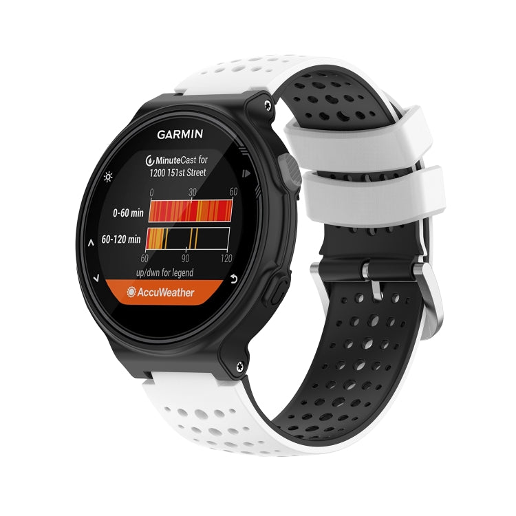 Cinturino sportivo in silicone bicolore per Garmin Forerunner