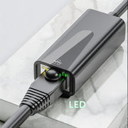 Adattatore Ethernet USB per scheda di rete RJ45 da 1000 Mbps, USB 3.0, Type-C