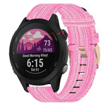 Cinturino in tessuto di nylon da 18 mm, For Garmin Forerunner 255S, For Garmin Venu 2S, For Garmin Vivomove 3S