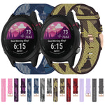 Cinturino in tessuto di nylon da 18 mm, For Garmin Forerunner 255S, For Garmin Venu 2S, For Garmin Vivomove 3S