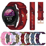 Cinturino in tessuto di nylon da 18 mm, For Garmin Forerunner 255S, For Garmin Venu 2S, For Garmin Vivomove 3S
