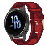 Cinturino in tessuto di nylon da 18 mm, For Garmin Forerunner 255S, For Garmin Venu 2S, For Garmin Vivomove 3S
