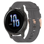 Cinturino in tessuto di nylon da 18 mm, For Garmin Forerunner 255S, For Garmin Venu 2S, For Garmin Vivomove 3S