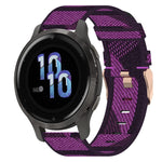 Cinturino in tessuto di nylon da 18 mm, For Garmin Forerunner 255S, For Garmin Venu 2S, For Garmin Vivomove 3S