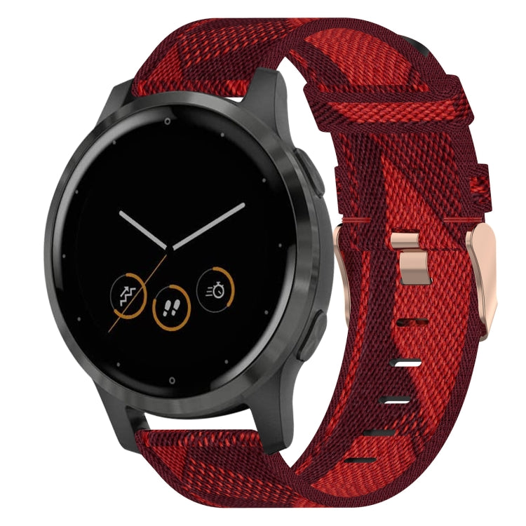 Cinturino in tessuto di nylon da 18 mm, For Garmin Vivoactive 4S