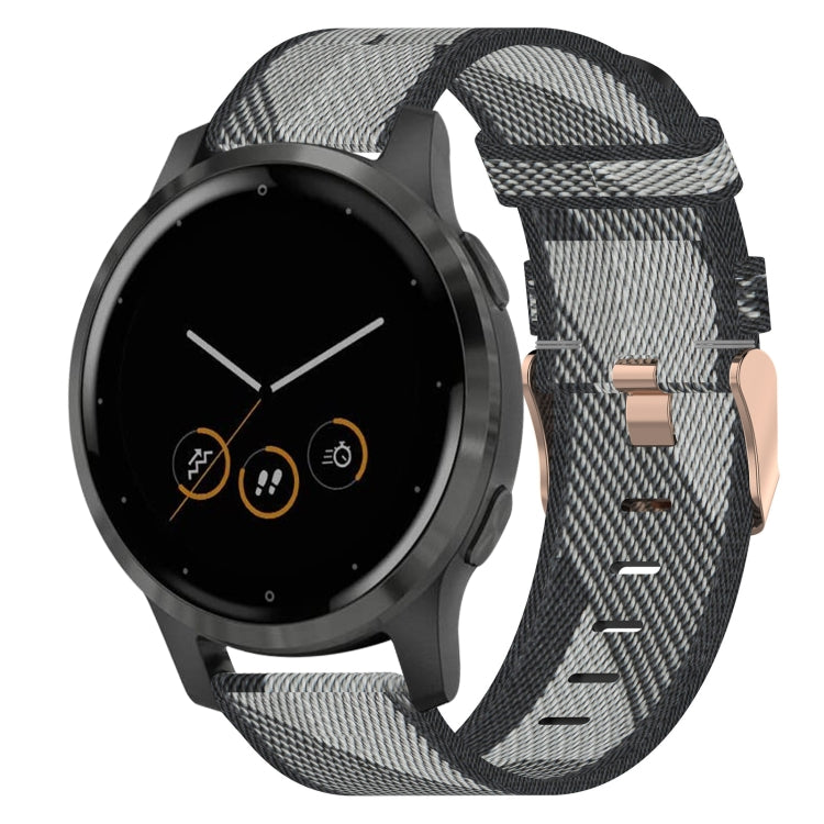 Cinturino in tessuto di nylon da 18 mm, For Garmin Vivoactive 4S