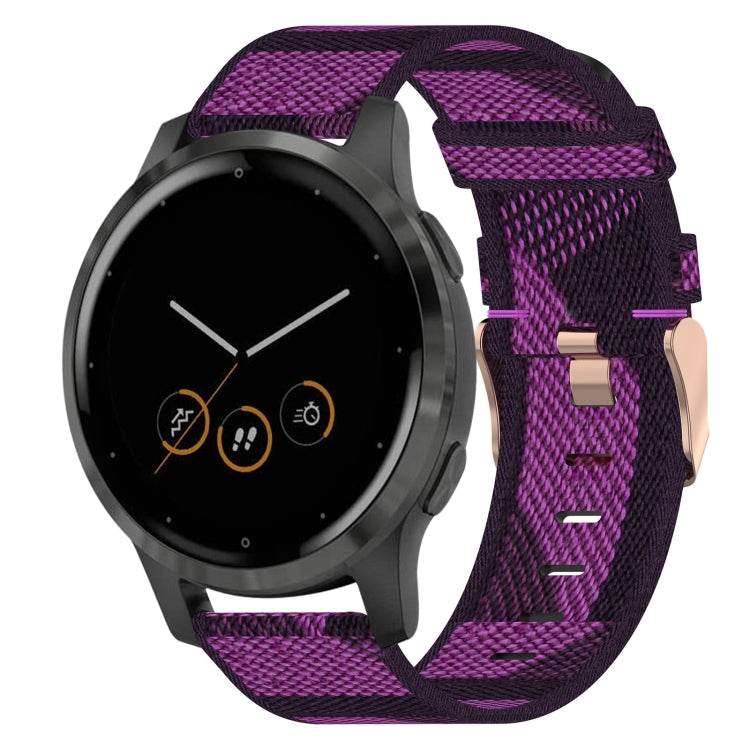Cinturino in tessuto di nylon da 18 mm, For Garmin Vivoactive 4S