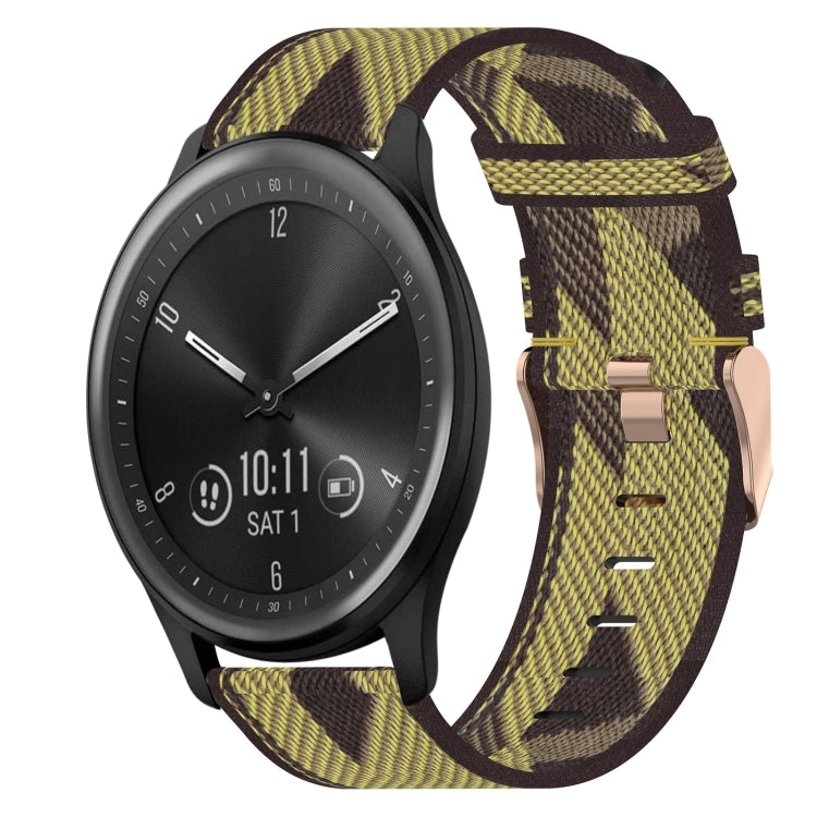 Cinturino per orologio in nylon intrecciato da 20 mm, For Garmin Vivomove Sport, For Garmin Venu 2 Plus, For Garmin Approach S40