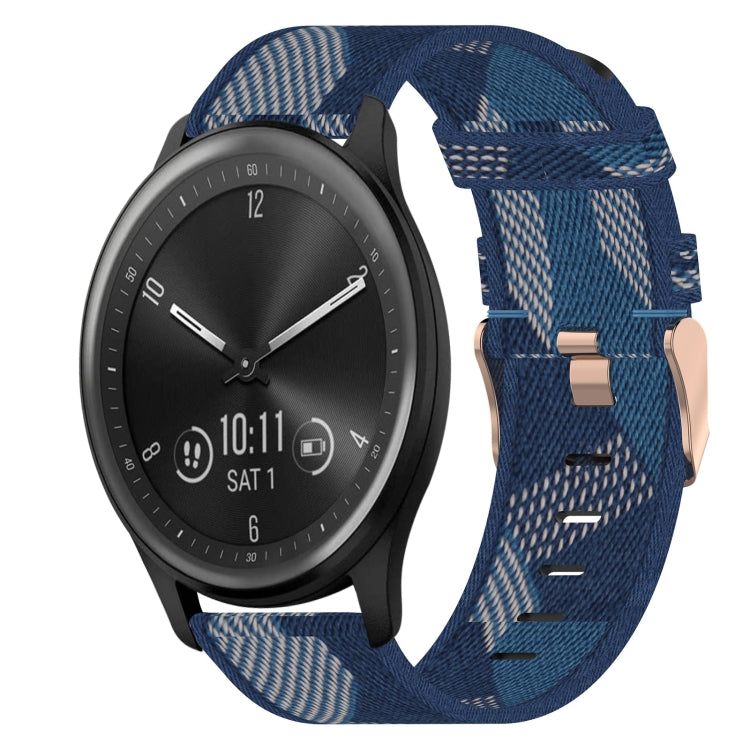 Cinturino per orologio in nylon intrecciato da 20 mm, For Garmin Vivomove Sport, For Garmin Venu 2 Plus, For Garmin Approach S40