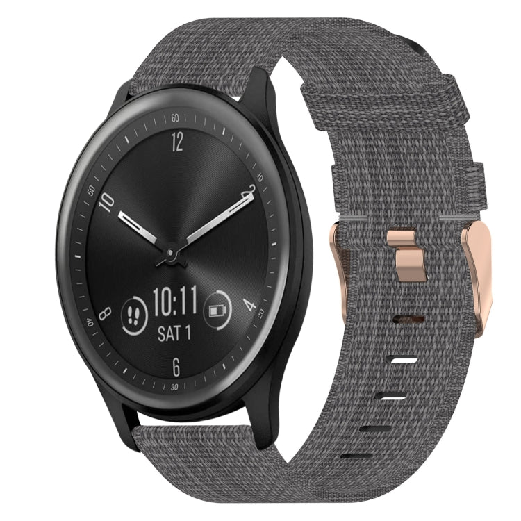 Cinturino per orologio in nylon intrecciato da 20 mm, For Garmin Vivomove Sport, For Garmin Venu 2 Plus, For Garmin Approach S40