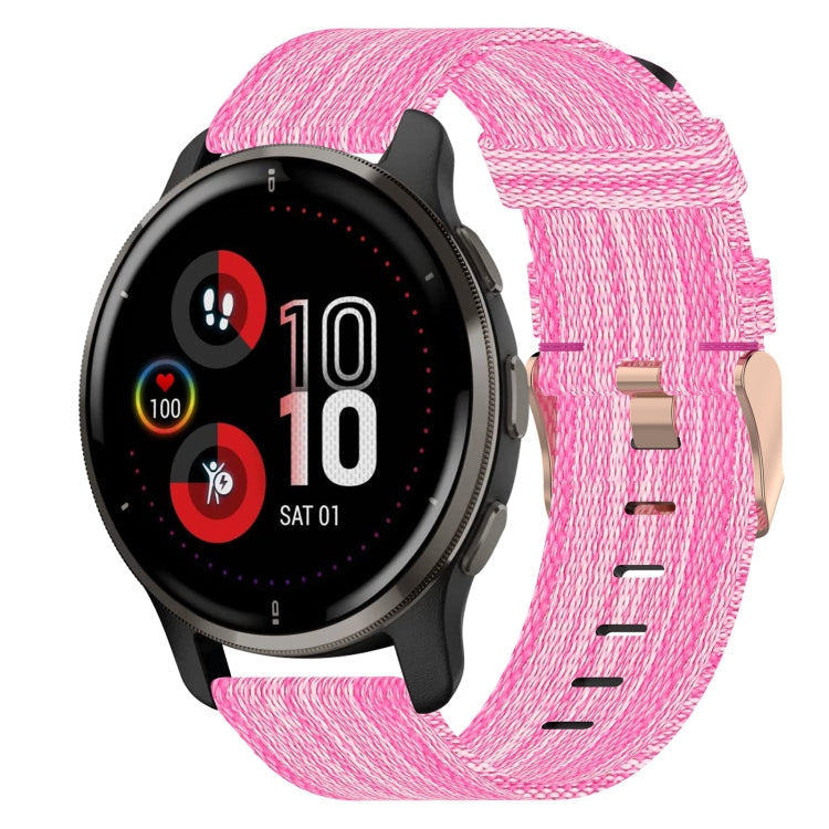 Cinturino per orologio in nylon intrecciato da 20 mm, For Garmin Vivomove Sport, For Garmin Venu 2 Plus, For Garmin Approach S40