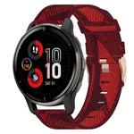 Cinturino per orologio in nylon intrecciato da 20 mm, For Garmin Vivomove Sport, For Garmin Venu 2 Plus, For Garmin Approach S40