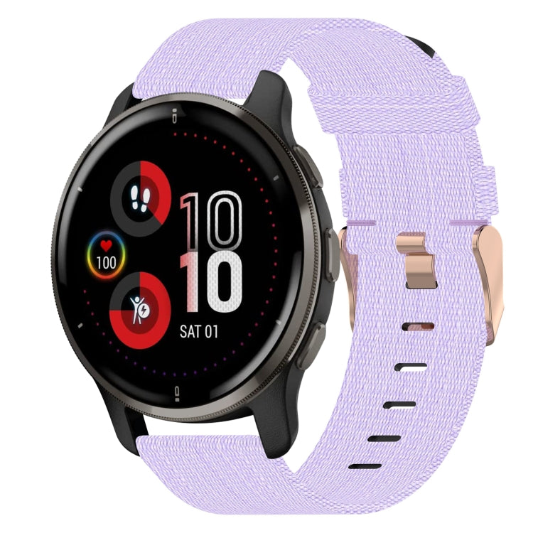 Cinturino per orologio in nylon intrecciato da 20 mm, For Garmin Vivomove Sport, For Garmin Venu 2 Plus, For Garmin Approach S40
