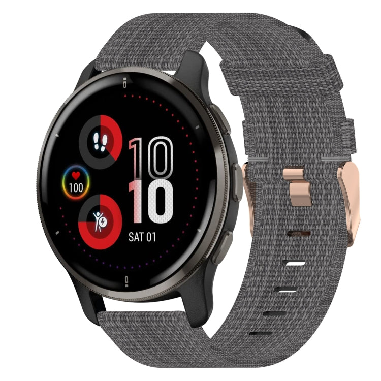 Cinturino per orologio in nylon intrecciato da 20 mm, For Garmin Vivomove Sport, For Garmin Venu 2 Plus, For Garmin Approach S40