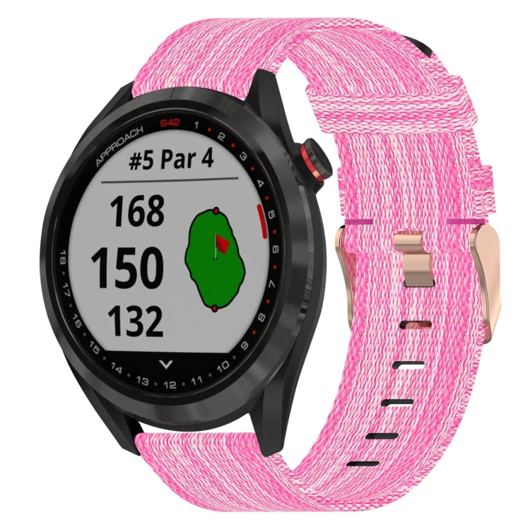 Cinturino per orologio in nylon intrecciato da 20 mm, For Garmin Vivomove Sport, For Garmin Venu 2 Plus, For Garmin Approach S40