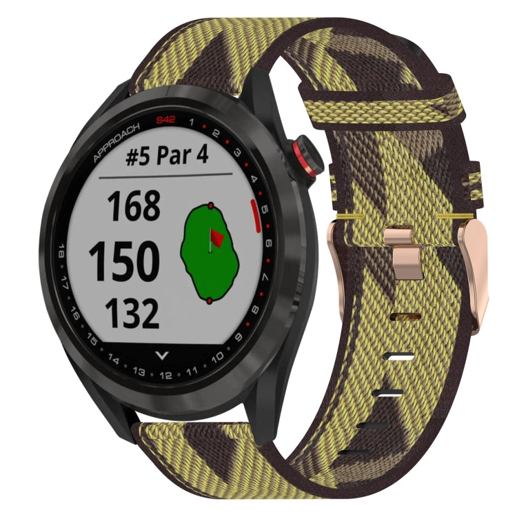 Cinturino per orologio in nylon intrecciato da 20 mm, For Garmin Vivomove Sport, For Garmin Venu 2 Plus, For Garmin Approach S40