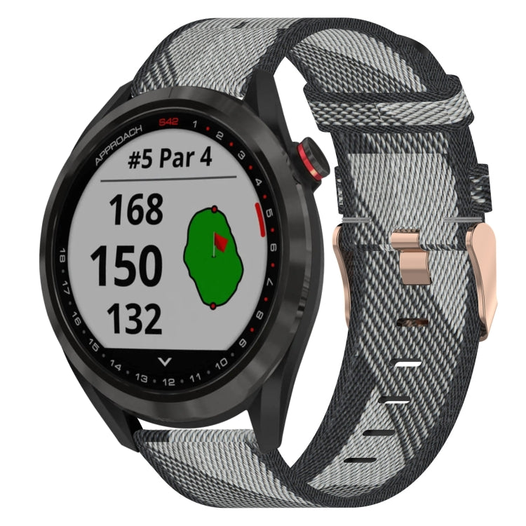 Cinturino per orologio in nylon intrecciato da 20 mm, For Garmin Vivomove Sport, For Garmin Venu 2 Plus, For Garmin Approach S40