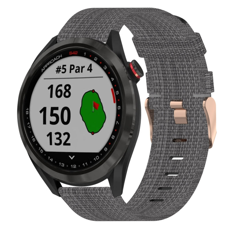 Cinturino per orologio in nylon intrecciato da 20 mm, For Garmin Vivomove Sport, For Garmin Venu 2 Plus, For Garmin Approach S40