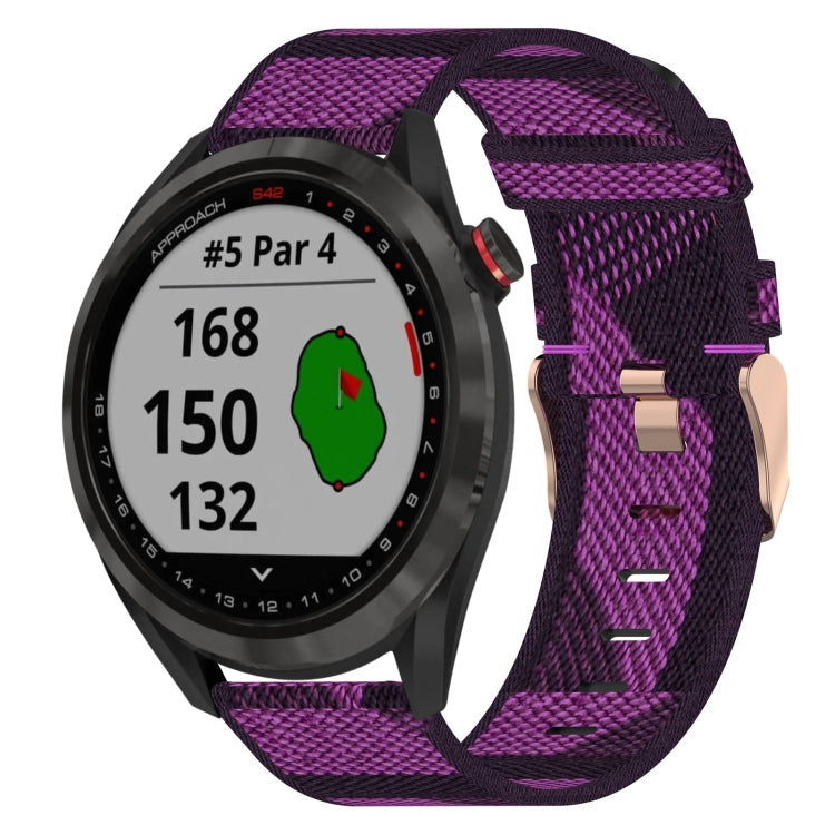 Cinturino per orologio in nylon intrecciato da 20 mm, For Garmin Vivomove Sport, For Garmin Venu 2 Plus, For Garmin Approach S40
