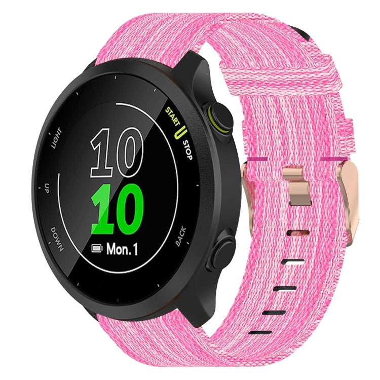 Cinturino per orologio in nylon intrecciato da 20 mm, For Garmin Forerunner 158, For Garmin Forerunner 55, For Garmin Venu
