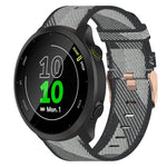 Cinturino per orologio in nylon intrecciato da 20 mm, For Garmin Forerunner 158, For Garmin Forerunner 55, For Garmin Venu