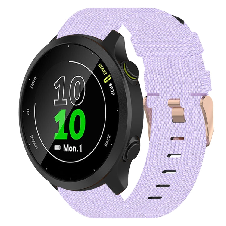 Cinturino per orologio in nylon intrecciato da 20 mm, For Garmin Forerunner 158, For Garmin Forerunner 55, For Garmin Venu