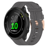 Cinturino per orologio in nylon intrecciato da 20 mm, For Garmin Forerunner 158, For Garmin Forerunner 55, For Garmin Venu