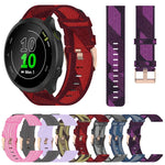 Cinturino per orologio in nylon intrecciato da 20 mm, For Garmin Forerunner 158, For Garmin Forerunner 55, For Garmin Venu