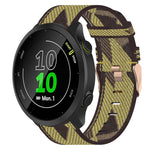 Cinturino per orologio in nylon intrecciato da 20 mm, For Garmin Forerunner 158, For Garmin Forerunner 55, For Garmin Venu