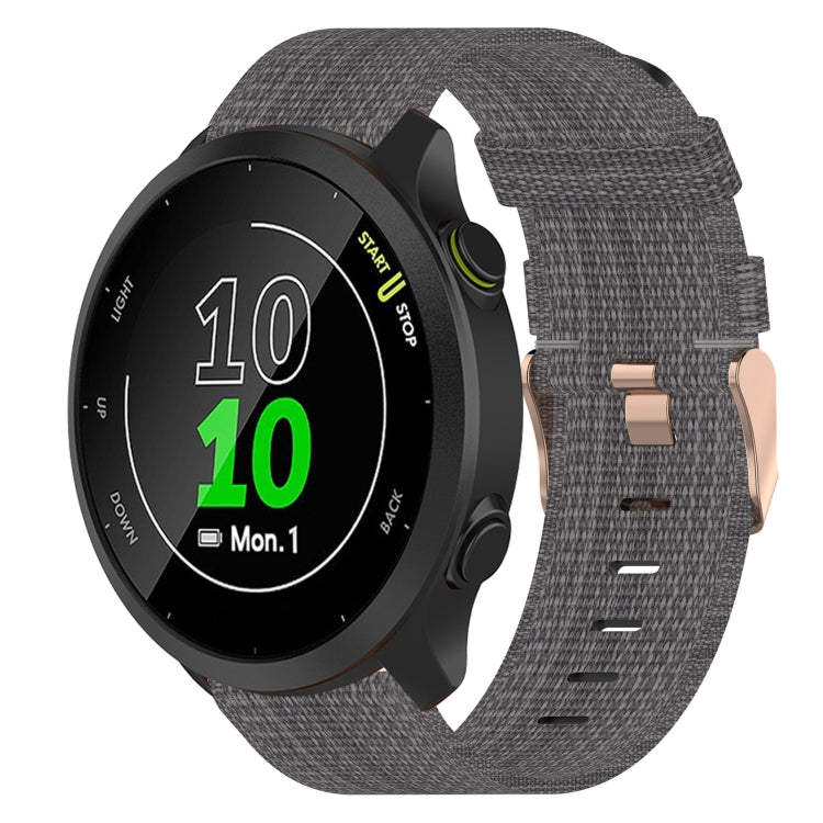 Cinturino per orologio in nylon intrecciato da 20 mm, For Garmin Forerunner 158, For Garmin Forerunner 55, For Garmin Venu
