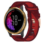Cinturino per orologio in nylon intrecciato da 20 mm, For Garmin Forerunner 158, For Garmin Forerunner 55, For Garmin Venu