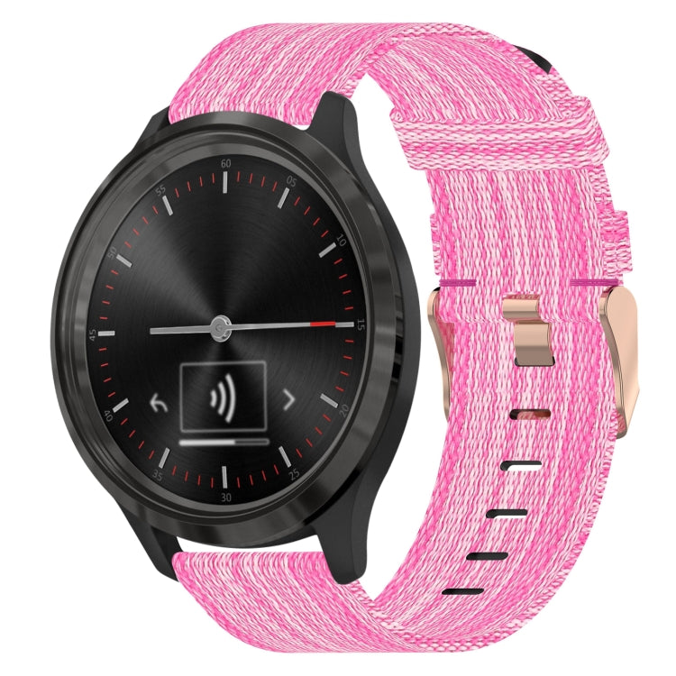 Cinturino per orologio in nylon intrecciato da 20 mm, For Garmin Venu SQ, For Garmin Vivomove 3, For Garminmove 3