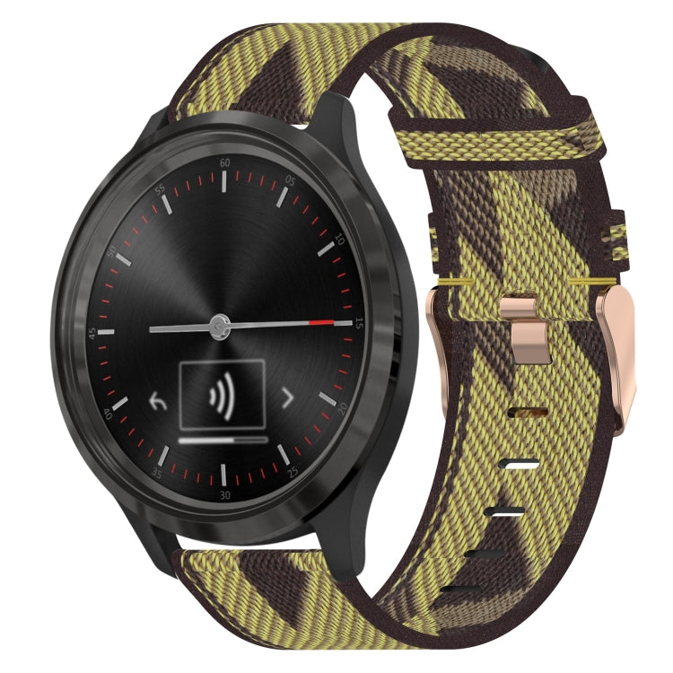 Cinturino per orologio in nylon intrecciato da 20 mm, For Garmin Venu SQ, For Garmin Vivomove 3, For Garminmove 3