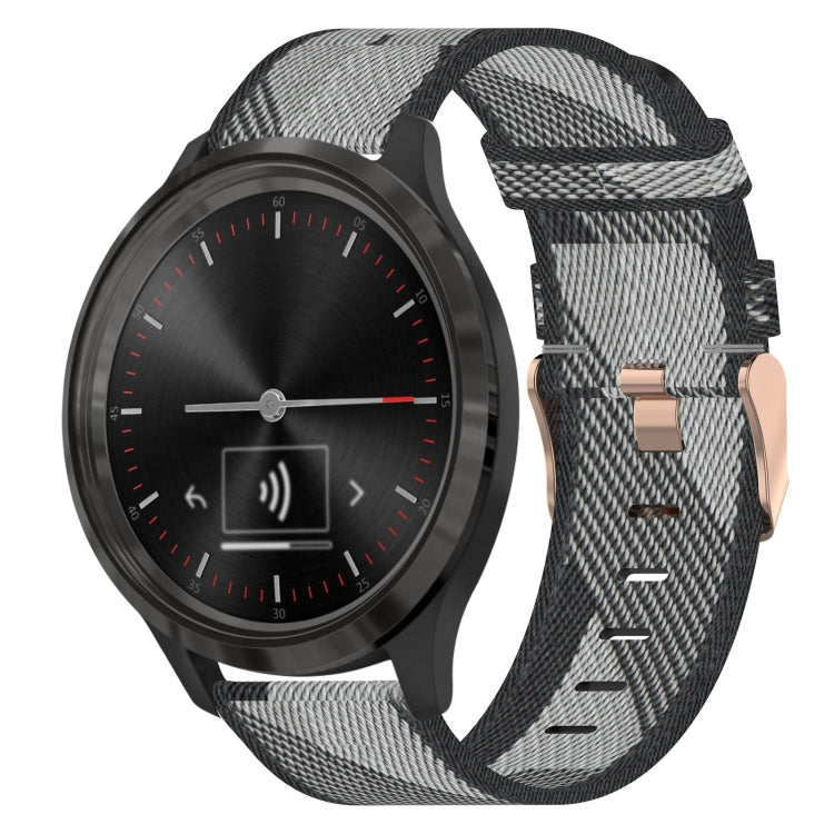 Cinturino per orologio in nylon intrecciato da 20 mm, For Garmin Venu SQ, For Garmin Vivomove 3, For Garminmove 3